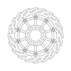 Moto-Master Flame Series Floating Brake Rotor Suzuki