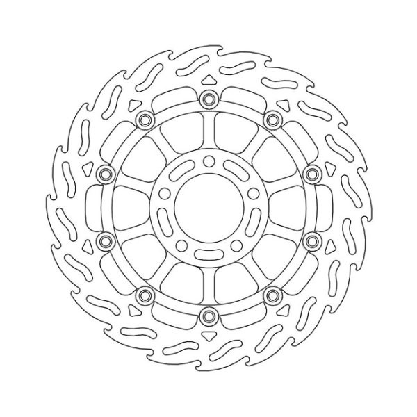 Moto-Master Flame Series Floating Brake Rotor Suzuki