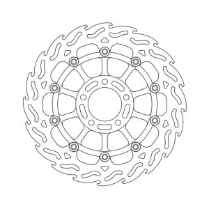 Moto-Master Flame Series Floating Brake Rotor Suzuki