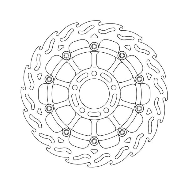 Moto-Master Flame Series Floating Brake Rotor Suzuki