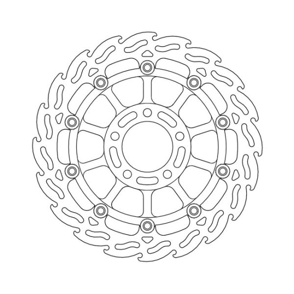 Moto-Master Flame Series Floating Brake Rotor Suzuki