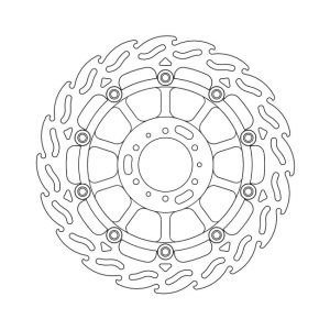 Moto-Master Flame Series Floating Brake Rotor Honda