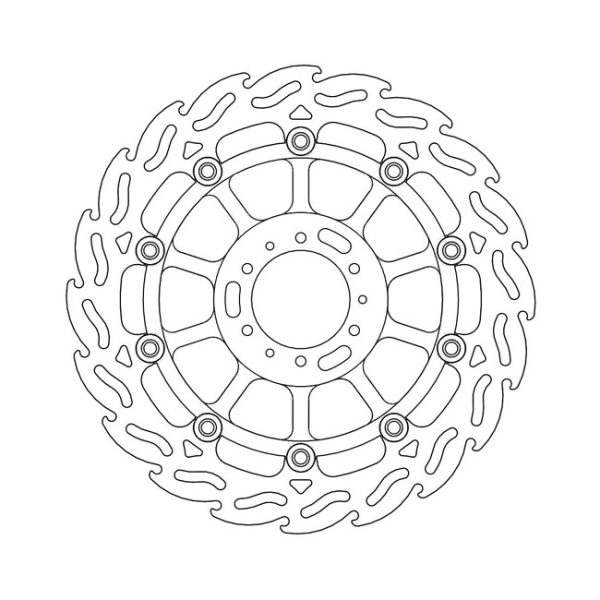 Moto-Master Flame Series Floating Brake Rotor Honda