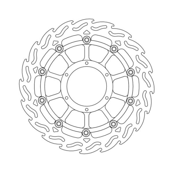 Moto-Master Flame Series Floating Brake Rotor Honda