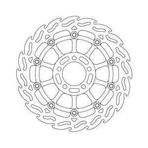 Moto-Master Flame Series Floating Brake Rotor Kawasaki