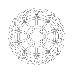 Moto-Master Flame Series Floating Brake Rotor Honda