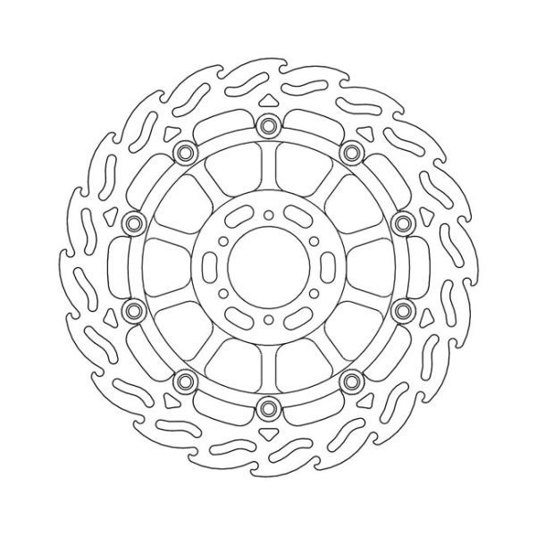 Moto-Master Flame Series Floating Brake Rotor Honda