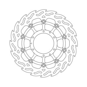 Moto-Master Flame Series Floating Brake Rotor Honda
