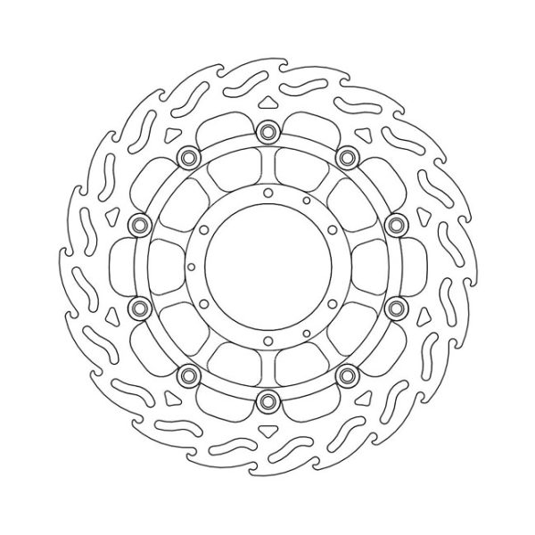 Moto-Master Flame Series Floating Brake Rotor Honda