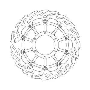 Moto-Master Flame Series Floating Brake Rotor Honda