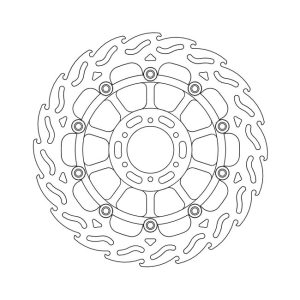 Moto-Master Flame Series Floating Brake Rotor Honda
