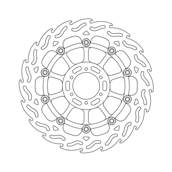 Moto-Master Flame Series Floating Brake Rotor Honda