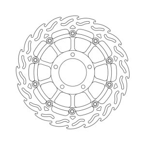 Moto-Master Flame Series Floating Brake Rotor Triumph