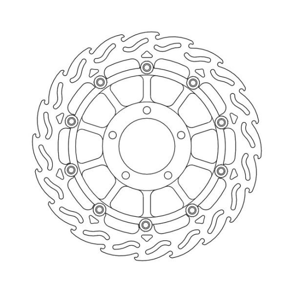 Moto-Master Flame Series Floating Brake Rotor Triumph