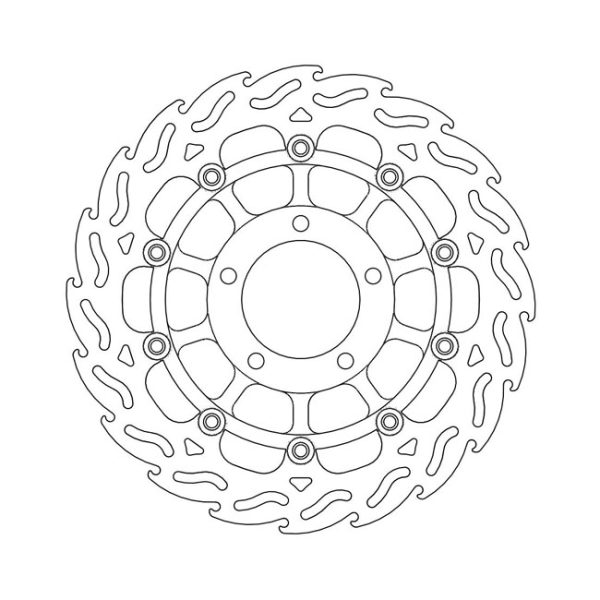 Moto-Master Flame Series Floating Brake Rotor Triumph