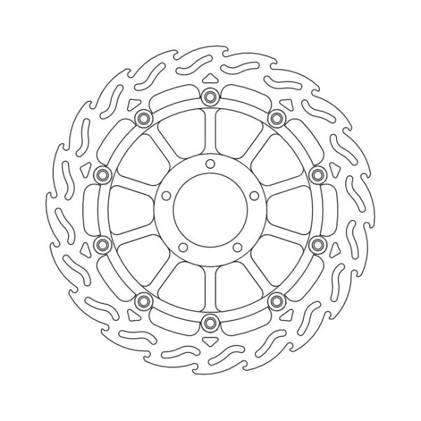 Moto-Master Flame Series Floating Brake Rotor Ducati