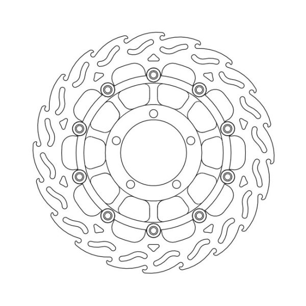 Moto-Master Flame Series Floating Brake Rotor Triumph