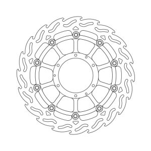 Moto-Master Flame Series Floating Brake Rotor Honda