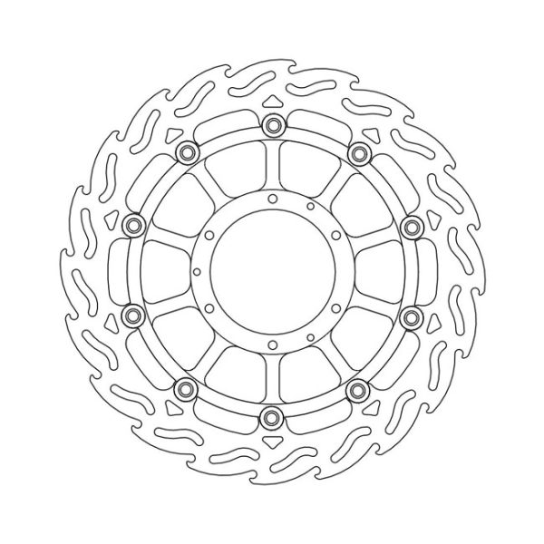Moto-Master Flame Series Floating Brake Rotor Honda