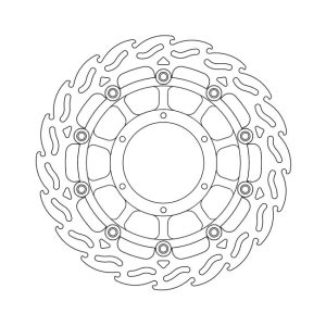 Moto-Master Flame Series Floating Brake Rotor Honda