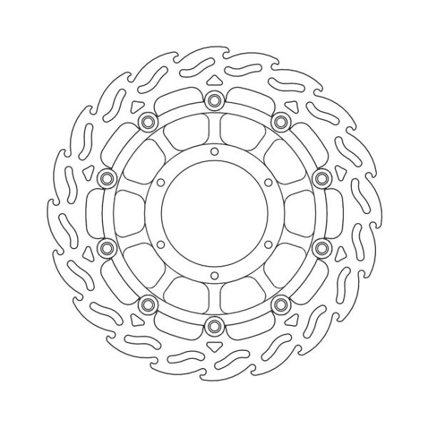 Moto-Master Flame Series Floating Brake Rotor Honda