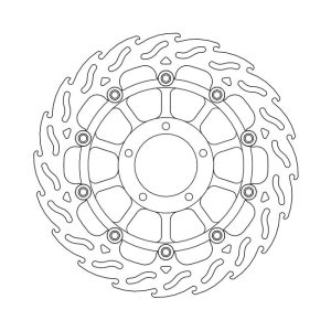 Moto-Master Flame Series Floating Brake Rotor Ducati