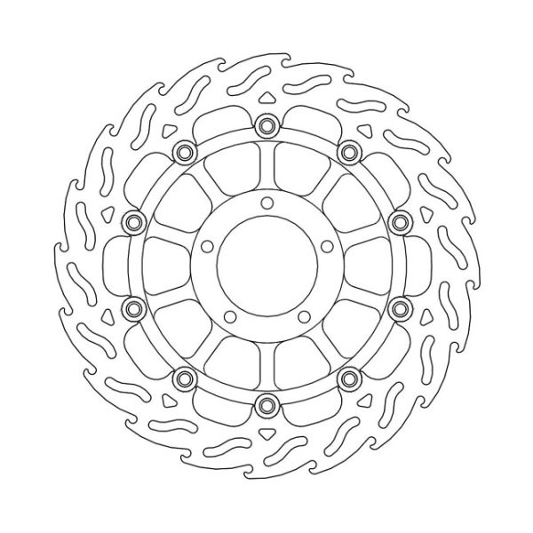 Moto-Master Flame Series Floating Brake Rotor Ducati