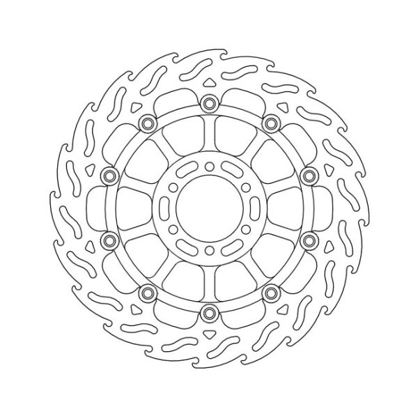 Moto-Master Flame Series Floating Brake Rotor KTM