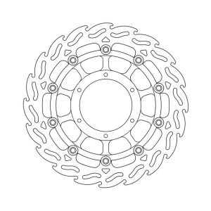 Moto-Master Flame Series Floating Brake Rotor Honda