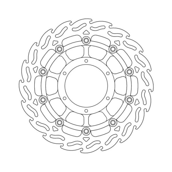 Moto-Master Flame Series Floating Brake Rotor Honda