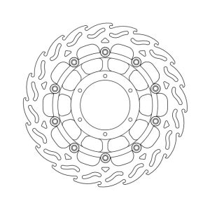Moto-Master Flame Series Floating Brake Rotor Honda