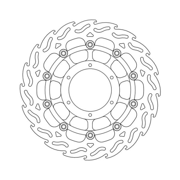 Moto-Master Flame Series Floating Brake Rotor Honda