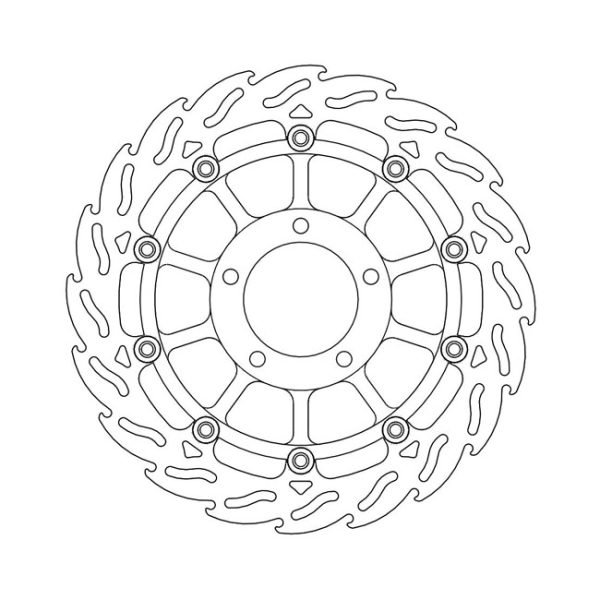 Moto-Master Flame Series Floating Brake Rotor Triumph
