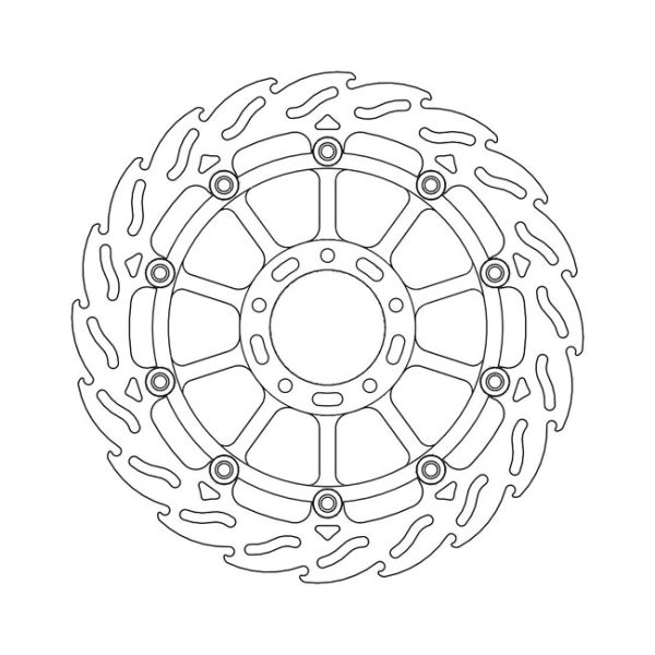 Moto-Master Flame Series Floating Brake Rotor Ducati