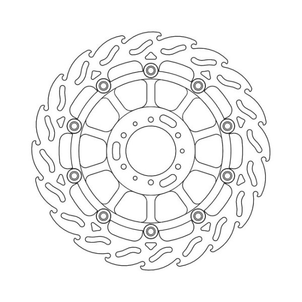 Moto-Master Flame Series Floating Brake Rotor Honda