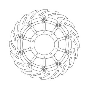 Moto-Master Flame Series Floating Brake Rotor Honda