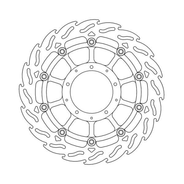 Moto-Master Flame Series Floating Brake Rotor Honda
