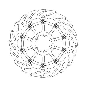 Moto-Master Flame Series Floating Brake Rotor Honda