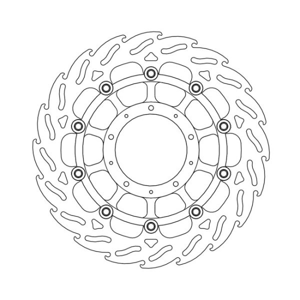 Moto-Master Flame Series Floating Brake Rotor Honda