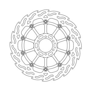 Moto-Master Flame Series Floating Brake Rotor Aprilia