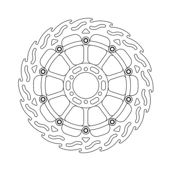 Moto-Master Flame Series Floating Brake Rotor Aprilia