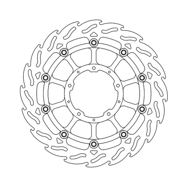 Moto-Master Flame Series Floating Brake Rotor Honda