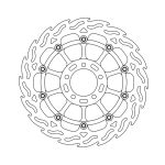 Moto-Master Flame Series Floating Brake Rotor Kawasaki