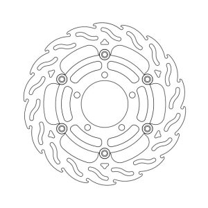 Moto-Master Flame Series Floating Brake Rotor Kawasaki