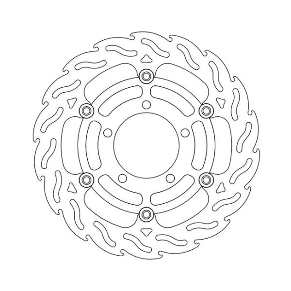 Moto-Master Flame Series Floating Brake Rotor Kawasaki