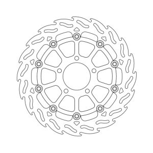 Moto-Master Flame Series Floating Brake Rotor Suzuki