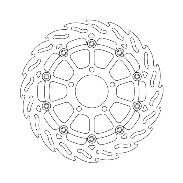 Moto-Master Flame Series Floating Brake Rotor Suzuki