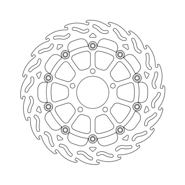 Moto-Master Flame Series Floating Brake Rotor Suzuki