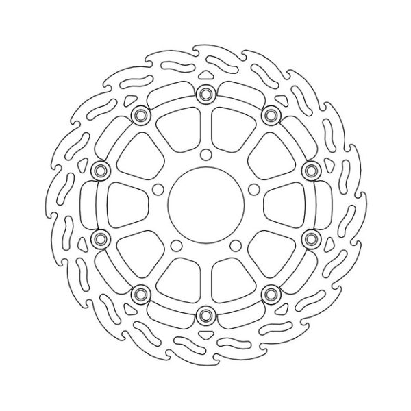 Moto-Master Flame Series Floating Brake Rotor Suzuki