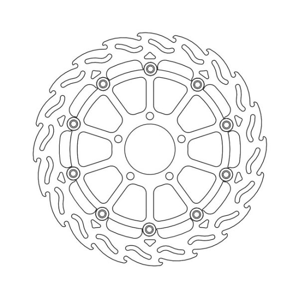 Moto-Master Flame Series Floating Brake Rotor Suzuki